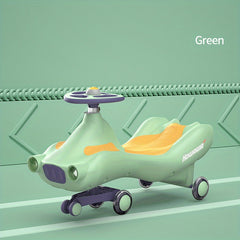 Kids Twisted Car with Music Light Silent Swing Car