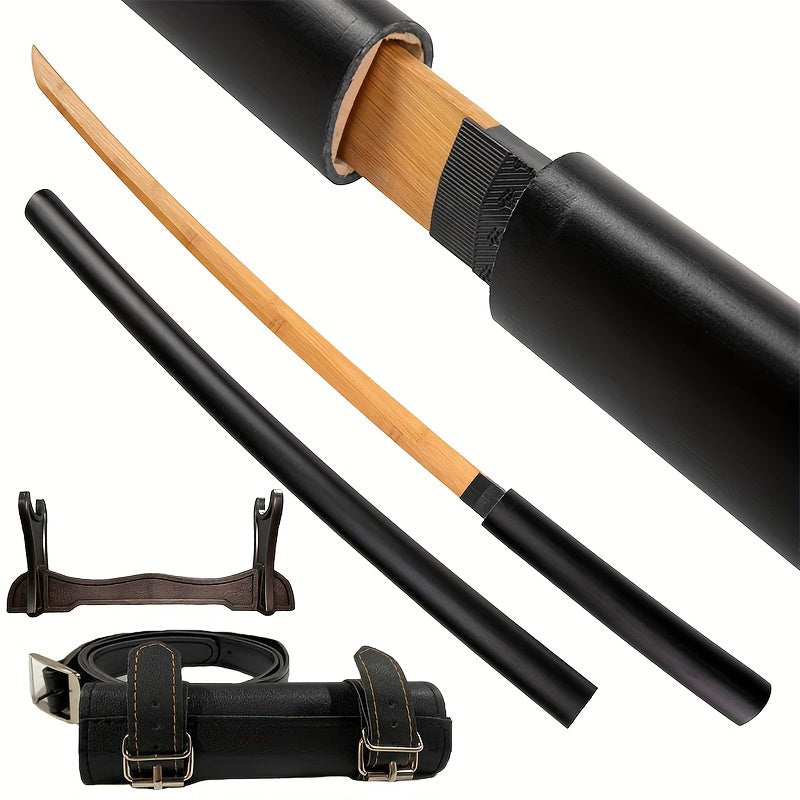 Anime Sword Set With Belt And Stand Wooden Sword Cosplay