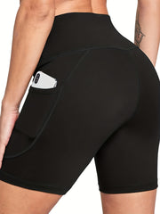 High Waist Slim Biker Shorts Casual Stretch Workout