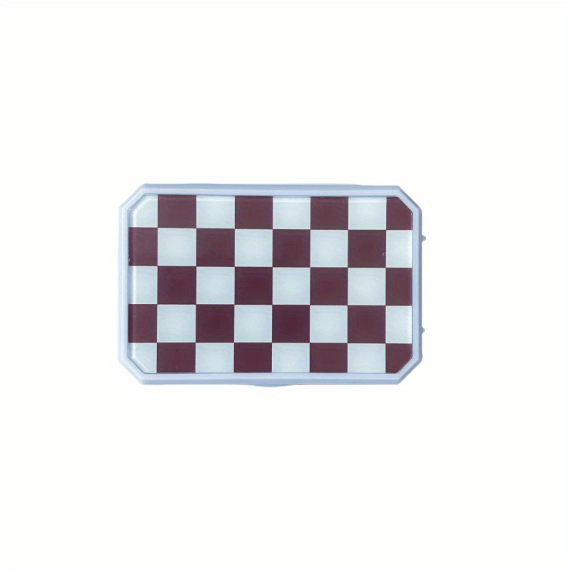 Plaid Lens Case Travel Kit with Mirror and Tweezers