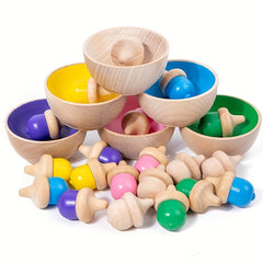Montessori Pinecone Sorting Game Counting Toy
