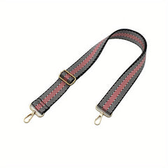 Vintage Geometric Pattern Wide Strap Adjustable Bag Strap