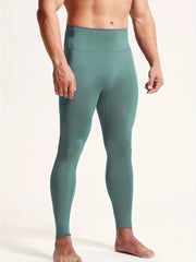 Men's Solid Leggings Active Quick Drying Sports Compression Pants