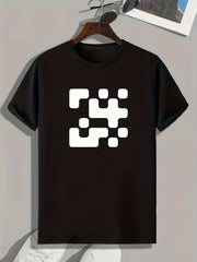 Pattern Print Men's Sports T-shirt | Outdoor Fitness Clothes | Gift for Men