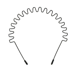 Metal Hair Band For Men Unisex Wavy Spring Headband