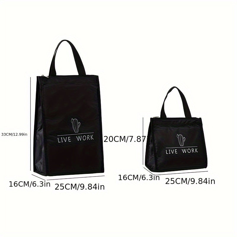 Fashionable Handbag Lunch Bag with Ice Pack Insulation