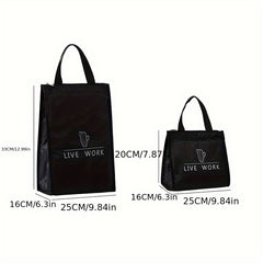 Fashionable Handbag Lunch Bag with Ice Pack Insulation