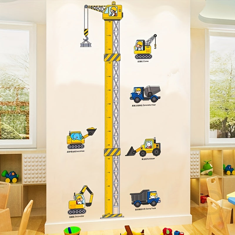 Construction Vehicles Wall Decal for Kids Room Decor