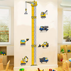 Construction Vehicles Wall Decal for Kids Room Decor