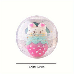 Round Transparent Starry Sky Ball Twist Egg Toy Pen Cover Small Gift for Kids
