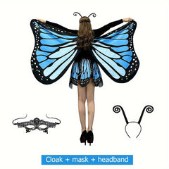 Butterfly Wings Women Butterfly Wings Shawl and Butterfly Skirt