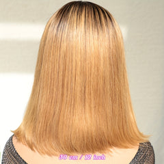 Honey Blonde Bob Wig Human Hair Lace Front Wig for Women