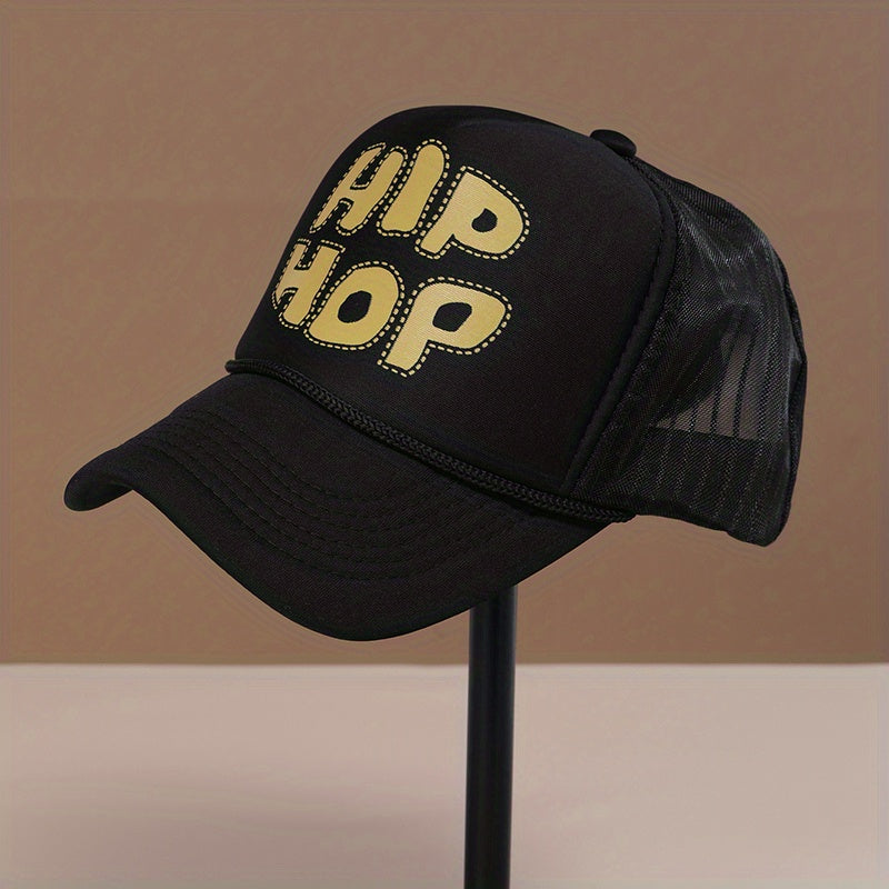 Letters Sports Sunhat And Sunscreen Casual Baseball Mesh Cap