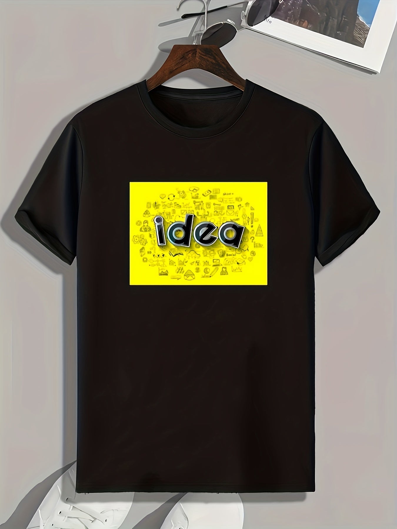 Men's Pattern Print Sports T-shirt - Comfy Graphic Tee