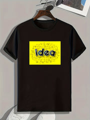 Men's Pattern Print Sports T-shirt - Comfy Graphic Tee