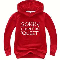 Soft & Fun Letter Print Hoodie for Kids