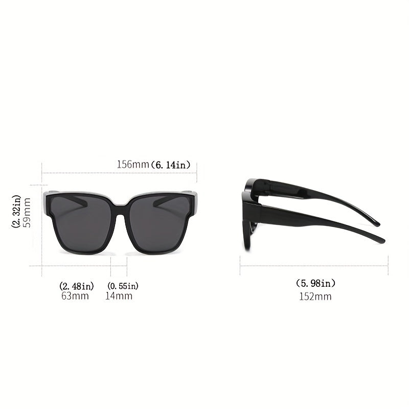 Polarized Fit Over Sunglasses Anti Glare UV400 Sun Shades Glasses