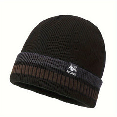 Warm Fleece-Lined Knitted Winter Hat for Men and Women