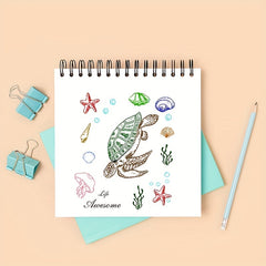 Summer Marine Animals Series Rubber Seal Stamps for Card Making