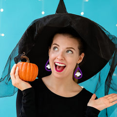 Halloween Wooden Earring Making Kit - DIY Craft Jewelry