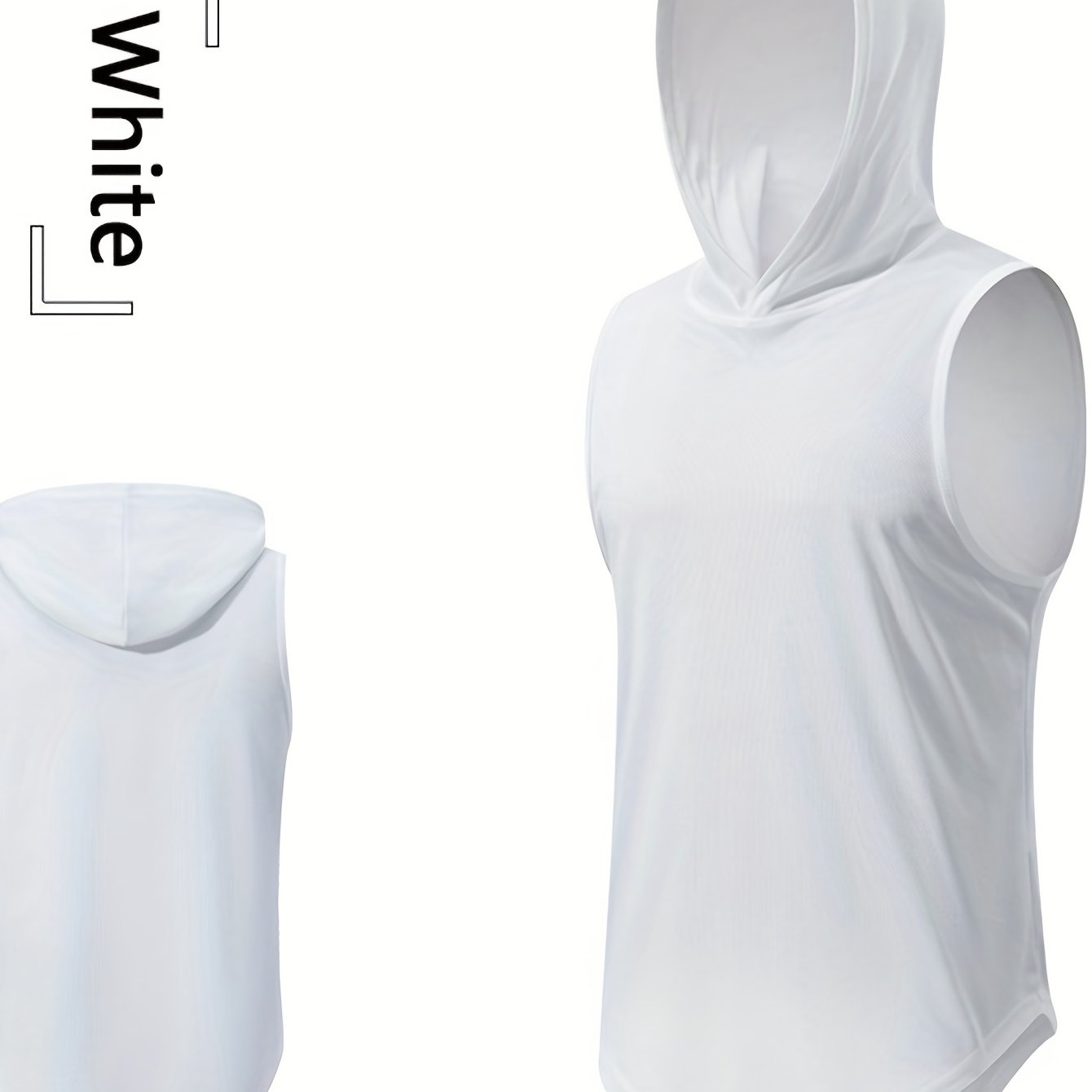 Breathable Men's Hooded Sleeveless Vest for Running