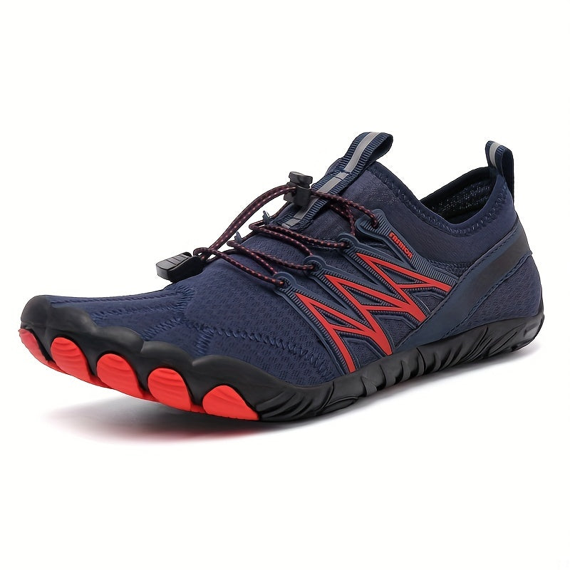 Men's Aqua Wading Shoes With Drawstring, Outdoor Walking Shoes
