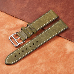 Vintage High-end Leather Watch Band Italian Calfskin Strap