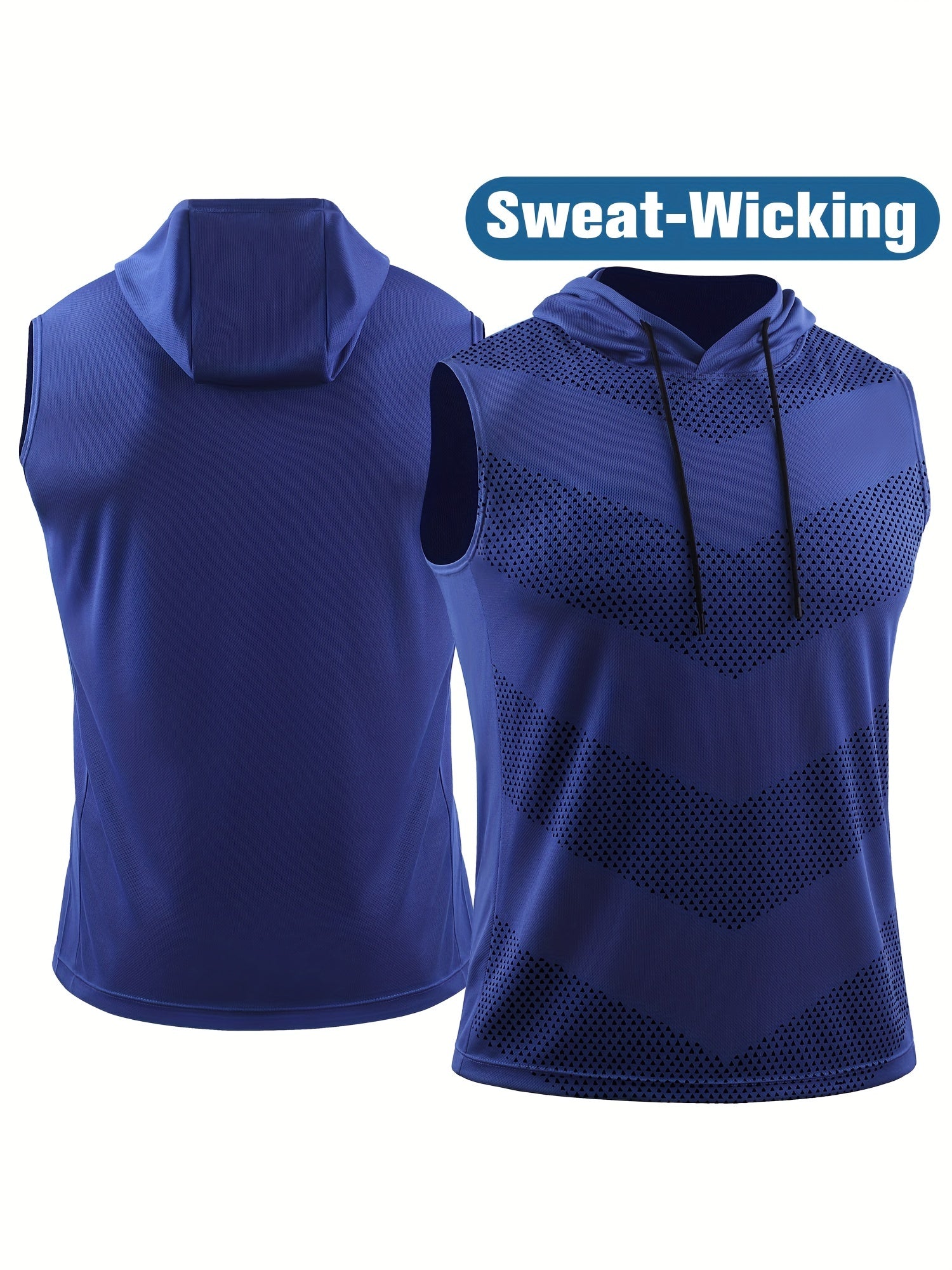 Men's Summer Vest Outdoor Running Hooded Sportswear