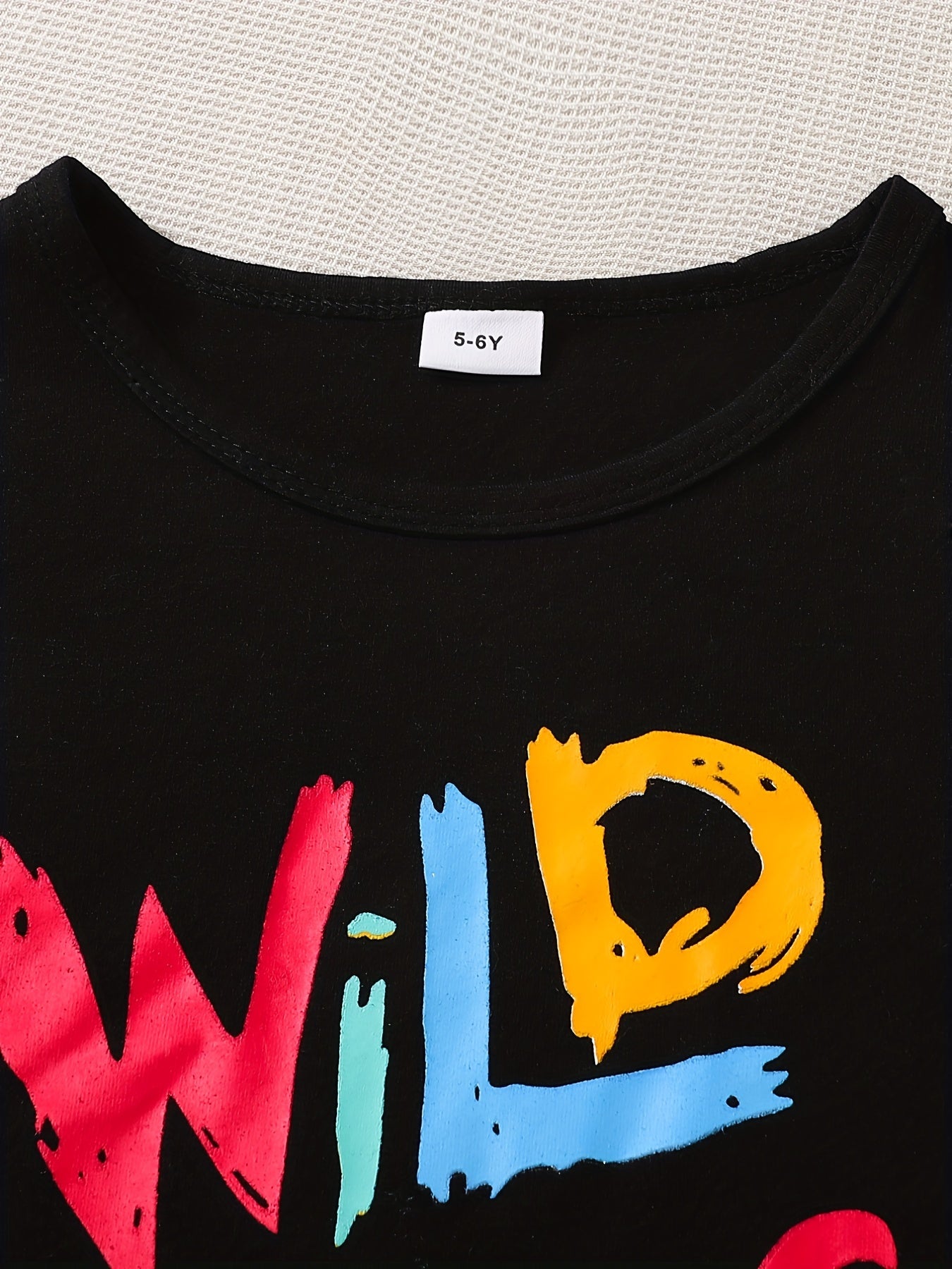 2pcs Little Boy Wild Thing Short Sleeve Tees & Shorts Set Cute Summer Outfit