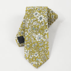 Men's Flower Print Tie for Wedding Party