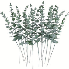 20pcs Eucalyptus Stems Decor Artificial Greenery for Wedding Centerpiece