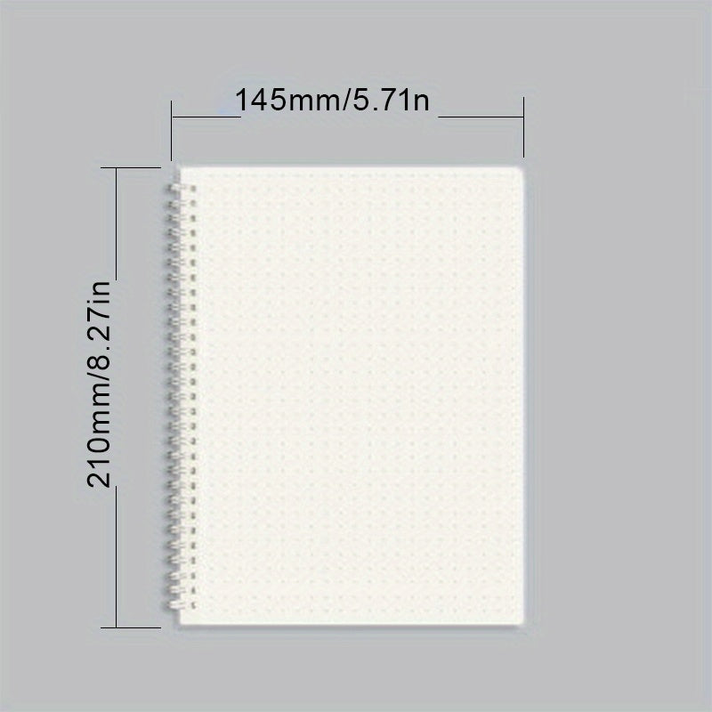 Transparent Hardcover Ruled Spiral Notebook Lined Journal Writing Diary