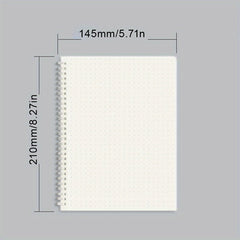 Transparent Hardcover Ruled Spiral Notebook Lined Journal Writing Diary