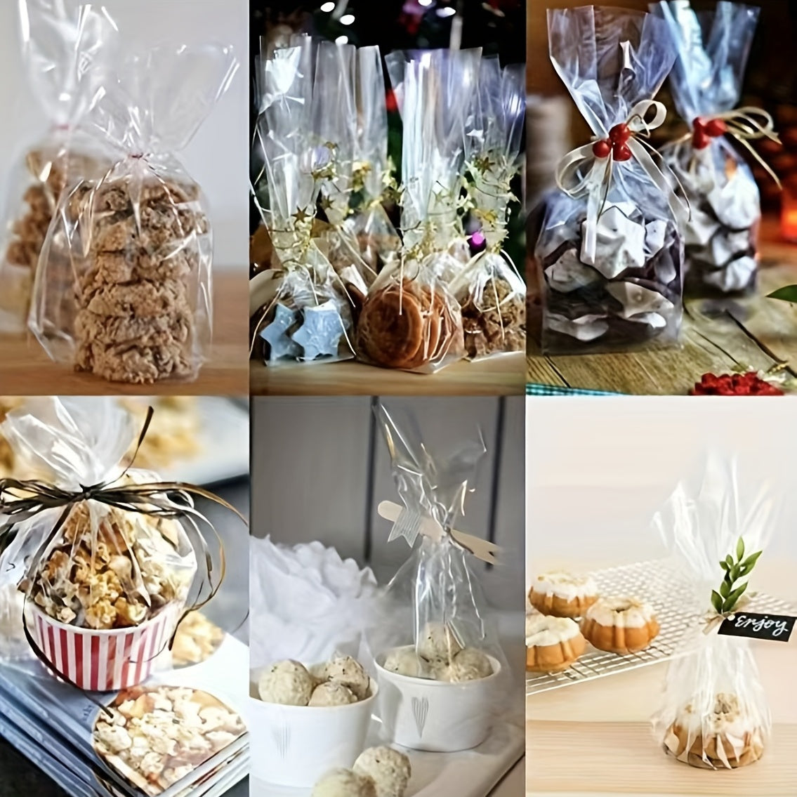20pcs Transparent Flower Packaging Waterproof Gift Decoration