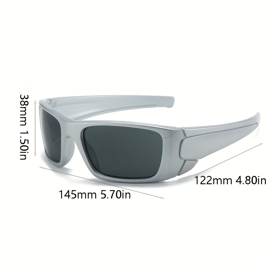 Square Lens Sports Sunglasses Retro Cycling Glasses