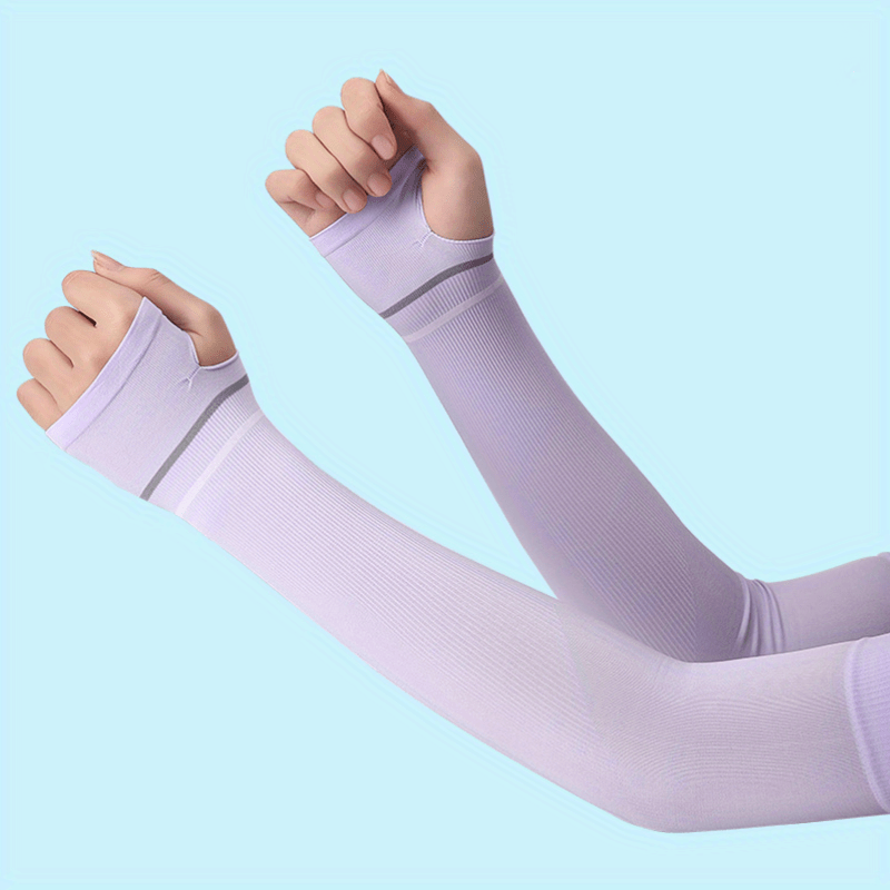 Summer Cycling Ice Sleeves Fingerless Gloves UV Protection
