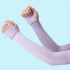 Summer Cycling Ice Sleeves Fingerless Gloves UV Protection