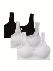 Girls' No Steel Ring Knit Cami Bra