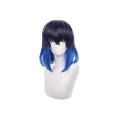 Short Hair Wig Holiday Party Headgear Silk Arch Up Bangs Halloween Props