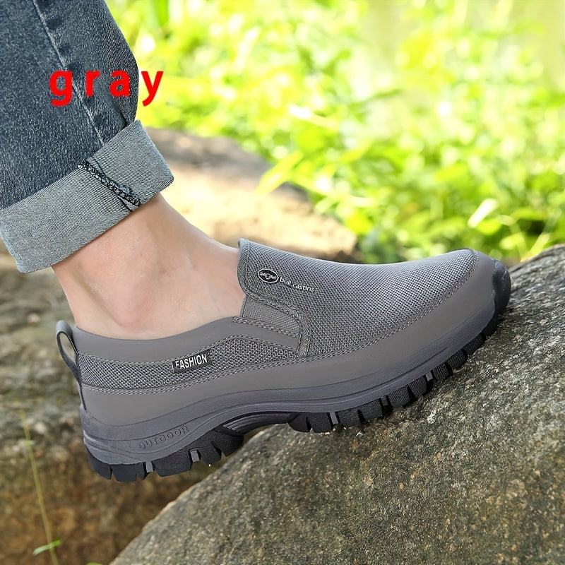 Men's Slip On Breathable Sneakers Non Slip Shoes for Outdoor Activities