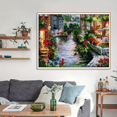 Cross Stitch Kit for Living Room Decoration, Printed Drawings Included