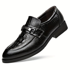 Men's Crocodile Embossed Oxford Shoes Dress Shoes For Wedding Business