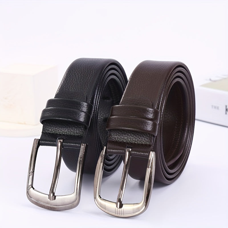 Men's PU Leather Business Belt For Jeans Pants
