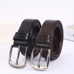 Men's PU Leather Business Belt For Jeans Pants