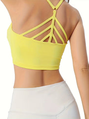 Casual Sports Top Round Neck High Stretch Outdoor Sporty Top