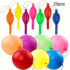 25 Pcs Clap Balloons Elastic Balloons Rubber Play Balloons Wedding Supplies