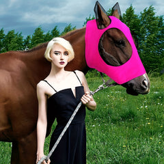 Breathable Horse Fly Mask with Anti Mosquito Cover