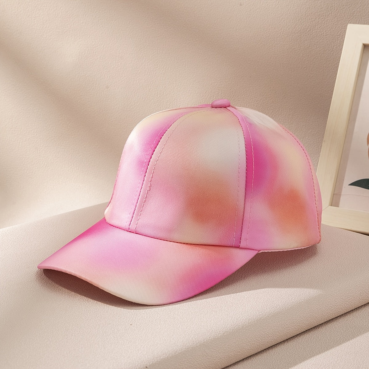 Colorful Tie Dye Print Baseball Cap for Girls