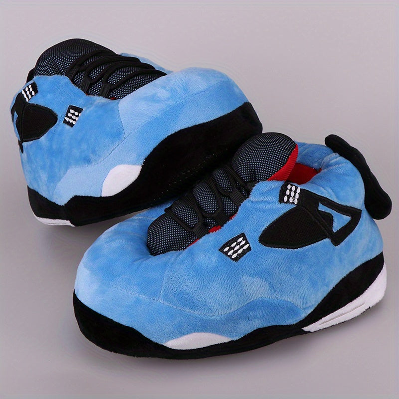 Men's Cozy Fleece Slides Soft Slippers Plush Comfy Home Shoes Winter