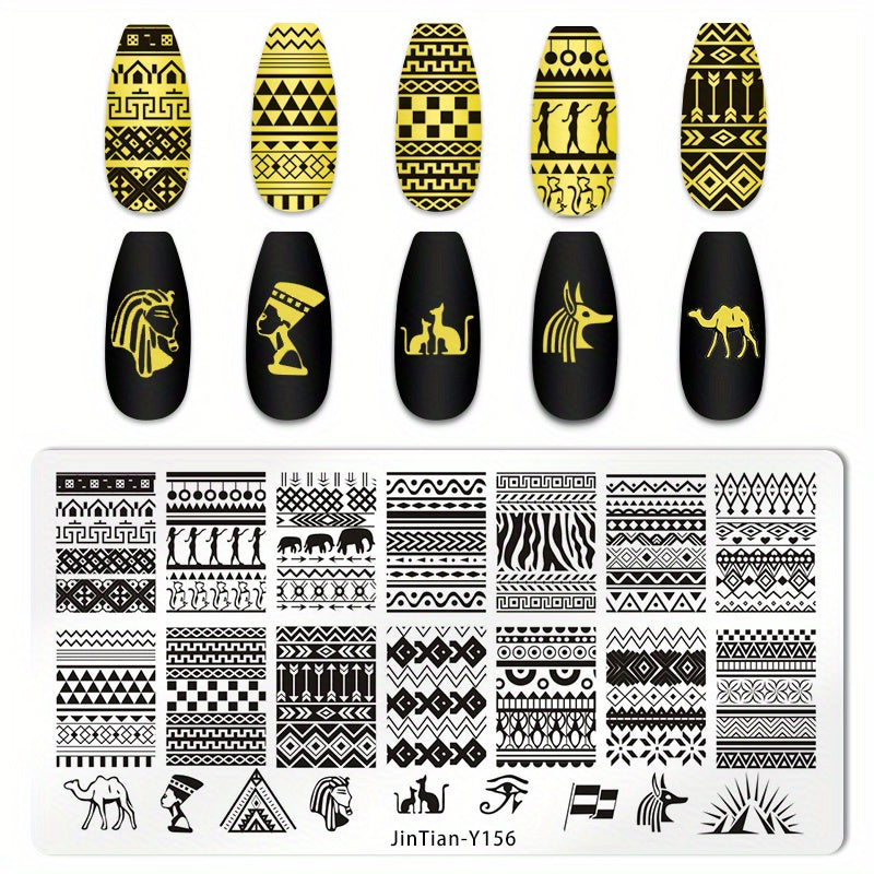 Easter Nail Art Stamping Plates Eggs and Rabbit Designs for DIY Manicures